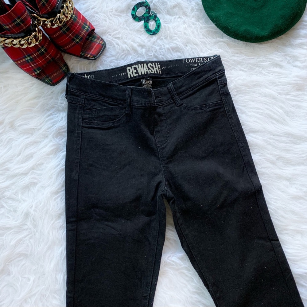 Rewash Black Stretch Skinny Jeans